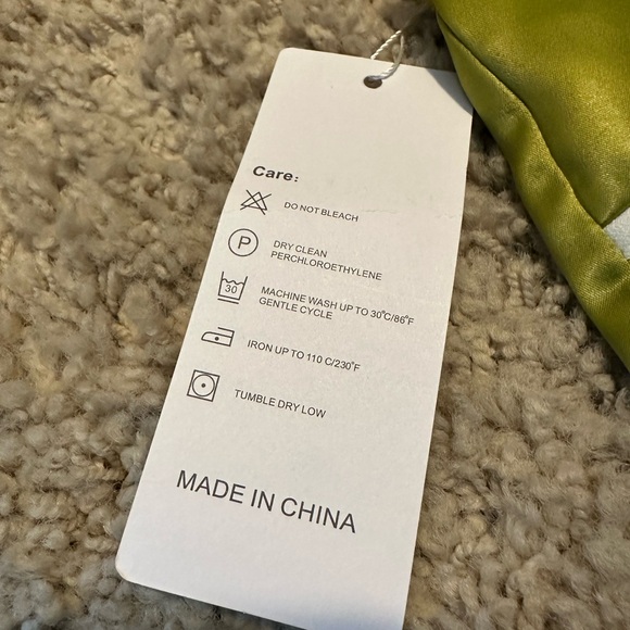 Green strapless canton walker dress - Picture 5 of 5